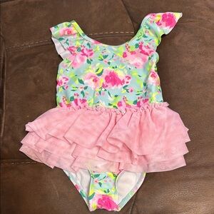 Floral Ruffle Swimsuit for Kids